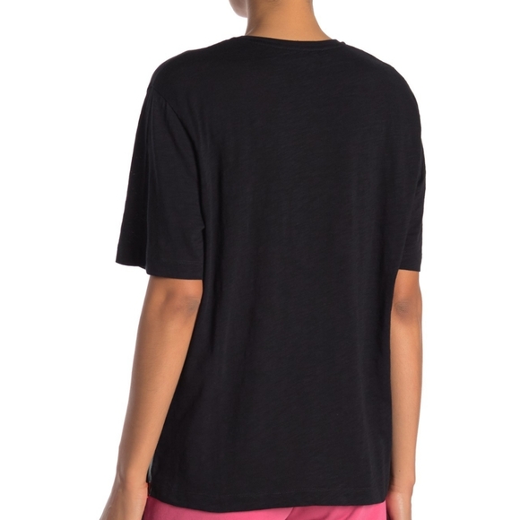 Love Moschino Top Oversize Side Zip Elbow Length Neon Toggle Pulls Black M NWT - Picture 8 of 14